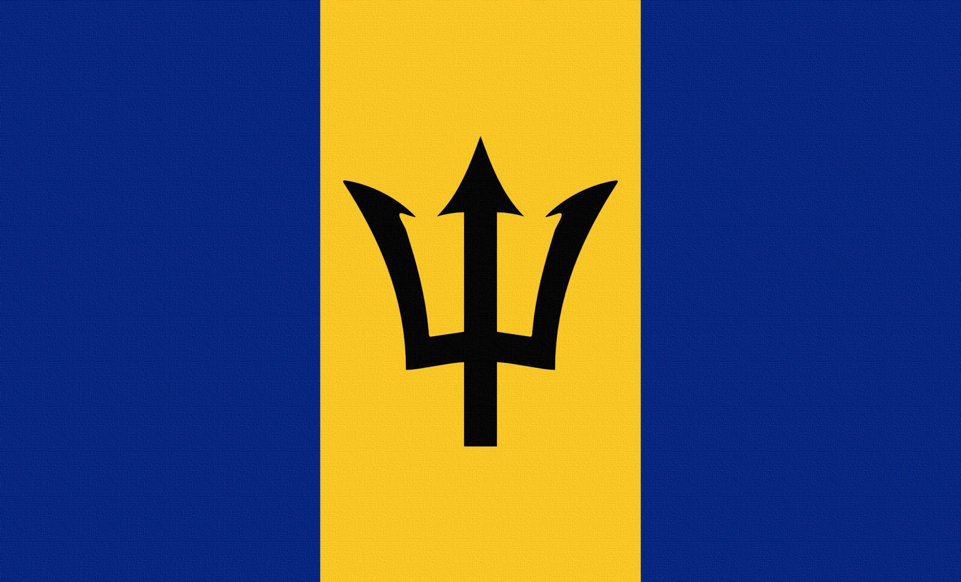 flag barbados photoshop coat of arm