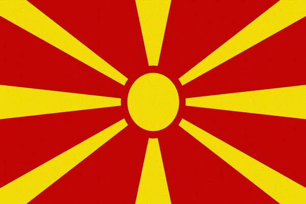 Image of the sun on a red background