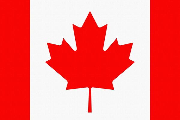 Flag of Canada with maple leaf