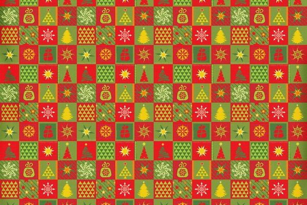 Christmas pattern as on wrapping paper