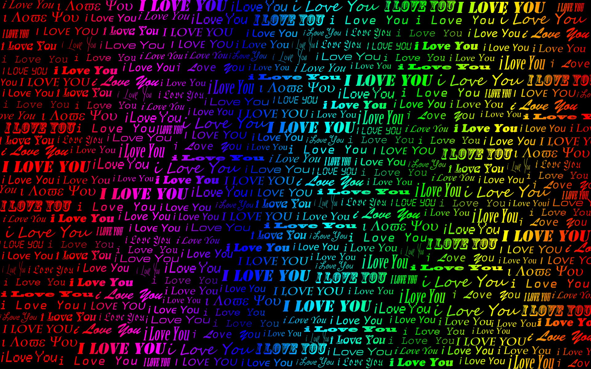 i love words i love you