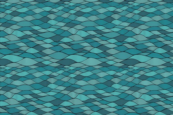 Blue wave in the form of abstraction