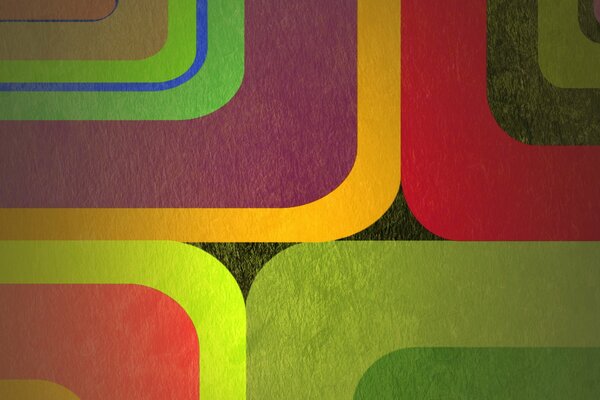 Geometric color abstraction with lines and curves