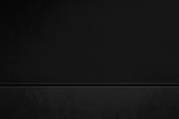 Black leather with two stitches