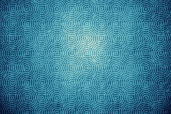Textured ornament of blue and light blue lines
