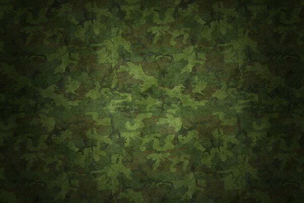 The texture of the fabric in the form of camouflage