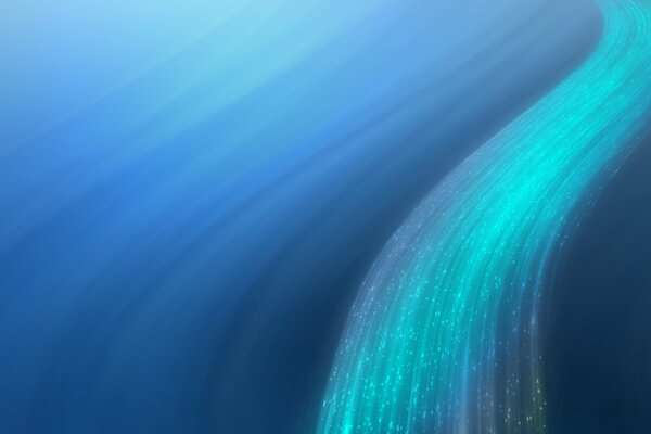 The blue stream is chilling to the soul