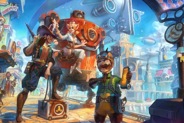Animated characters in the robot universe
