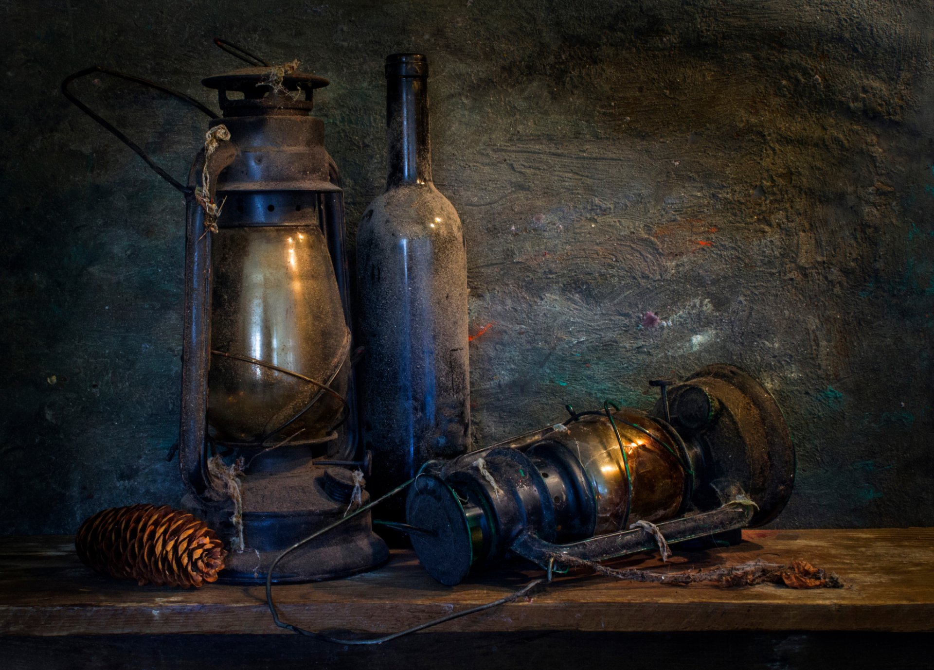 the years flew past bulbs a bottle bump dust of centurie