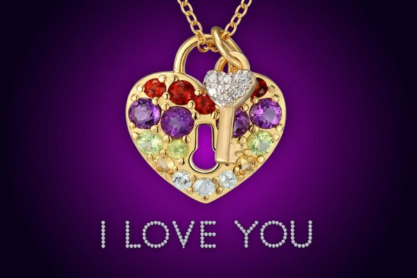 Romantic gift I love you 