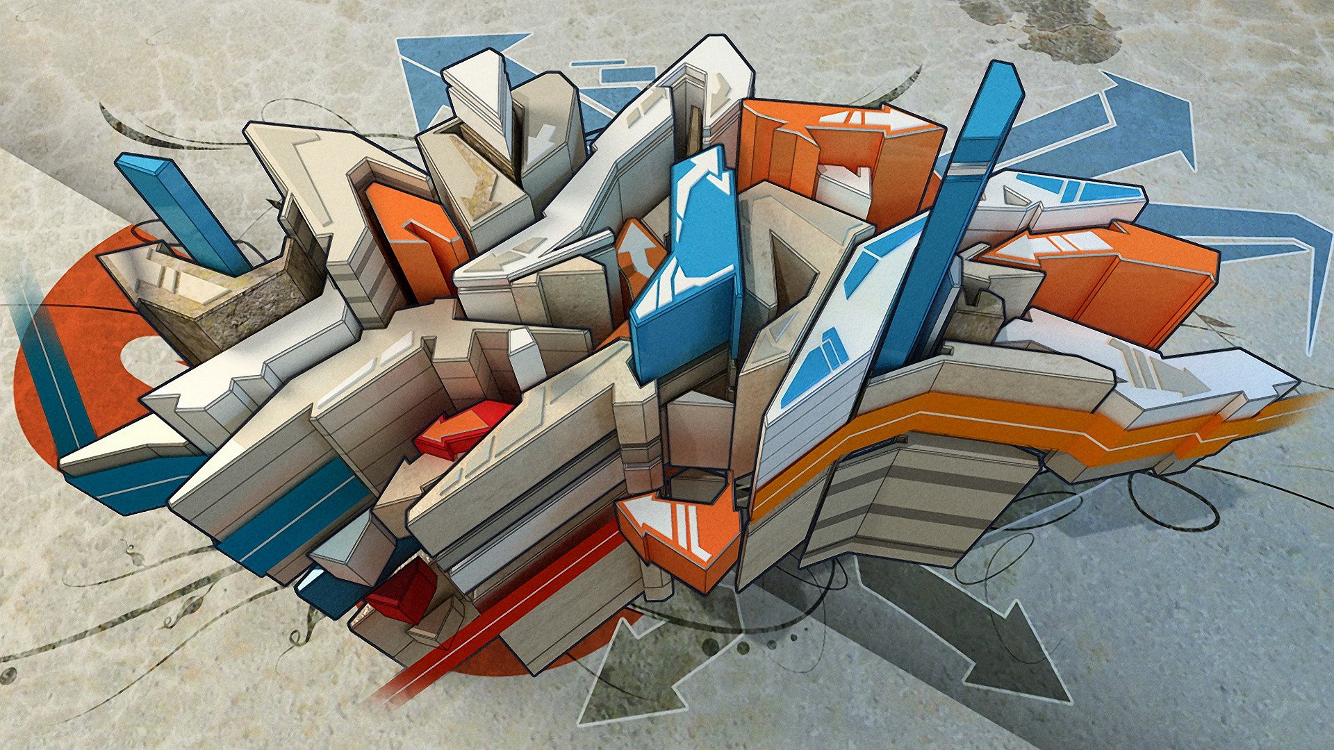 graffiti style pattern