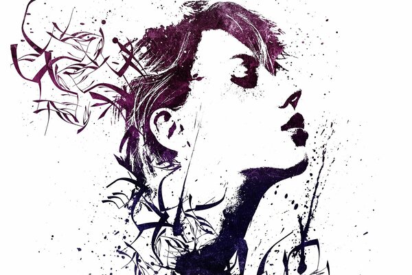 Portrait of a girl by Alex cherry