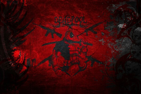 Red Marvel-style wallpaper