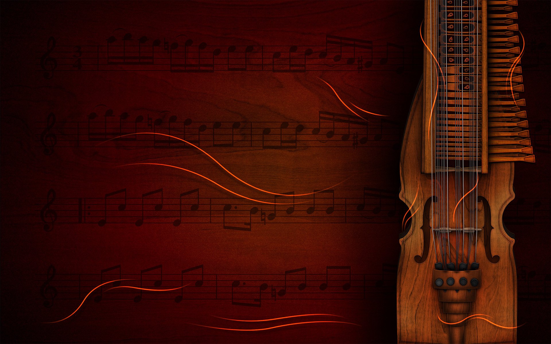 background notes treble tool