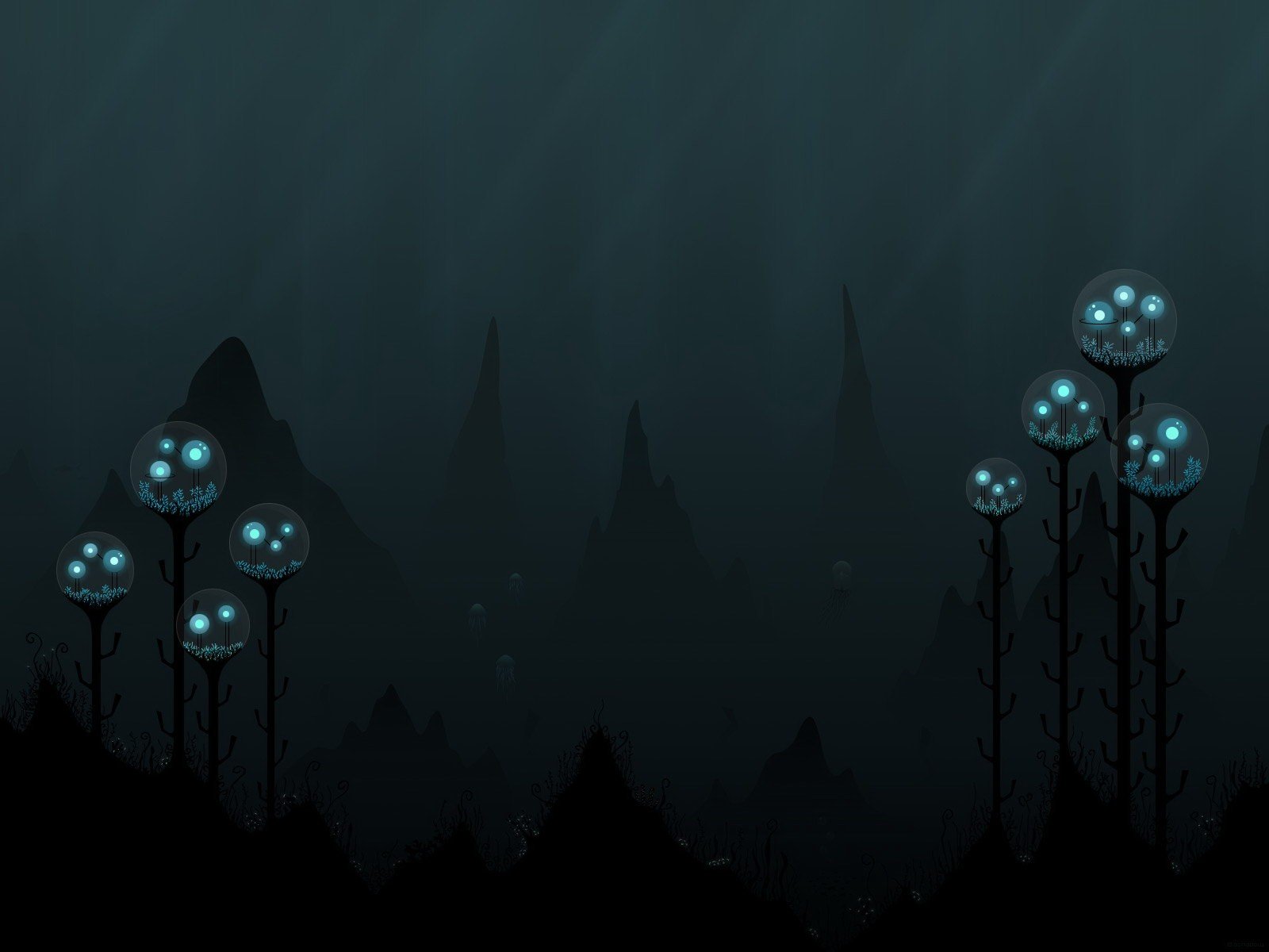 depth light dark jellyfish
