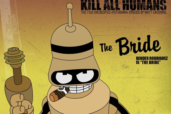 Bender from the Futurama cartoon