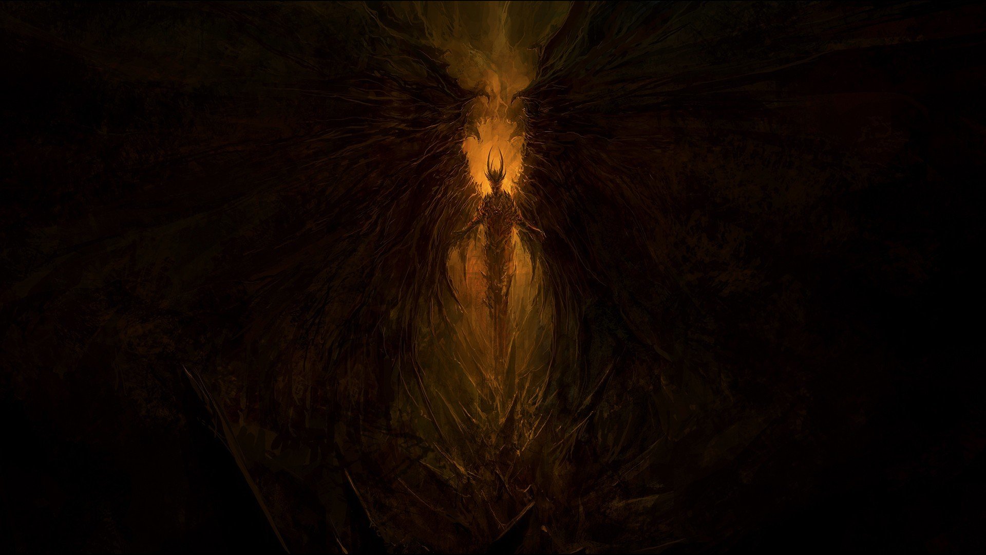 wings darkness art fantasy supplies demon stud