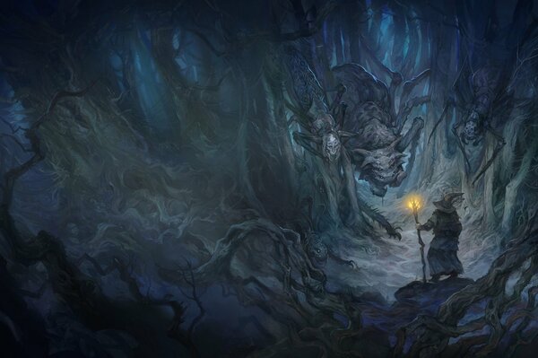 The Lord of the Rings - Gandalf and the Spider