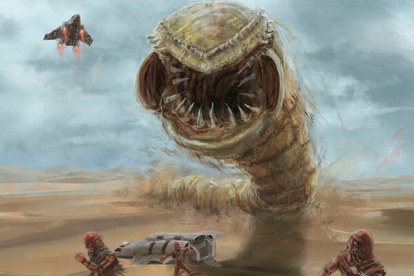 Monster and quicksand