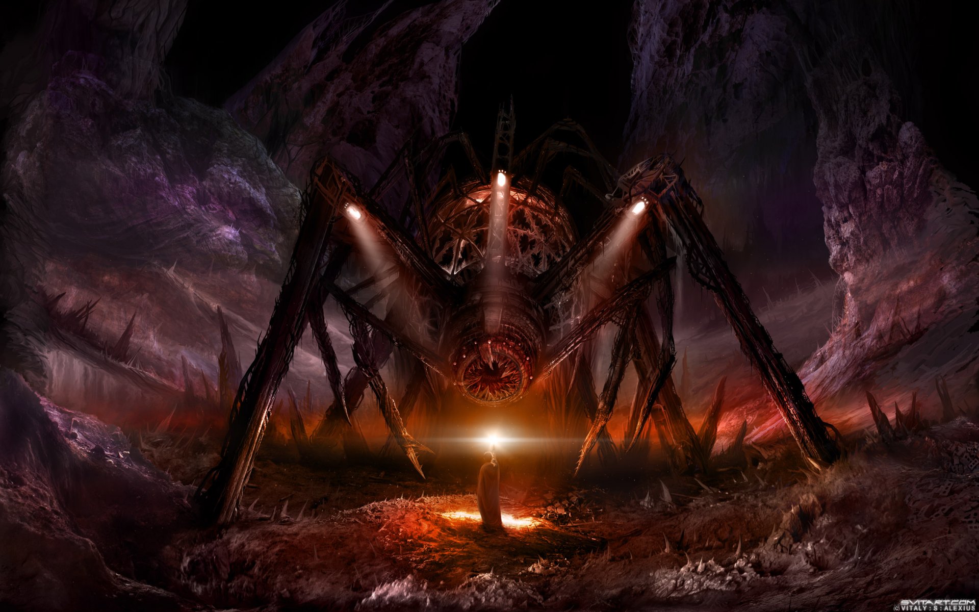 monster robots light