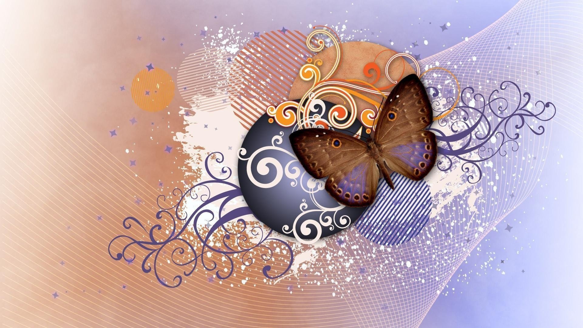 abstraction wings butterfly pattern