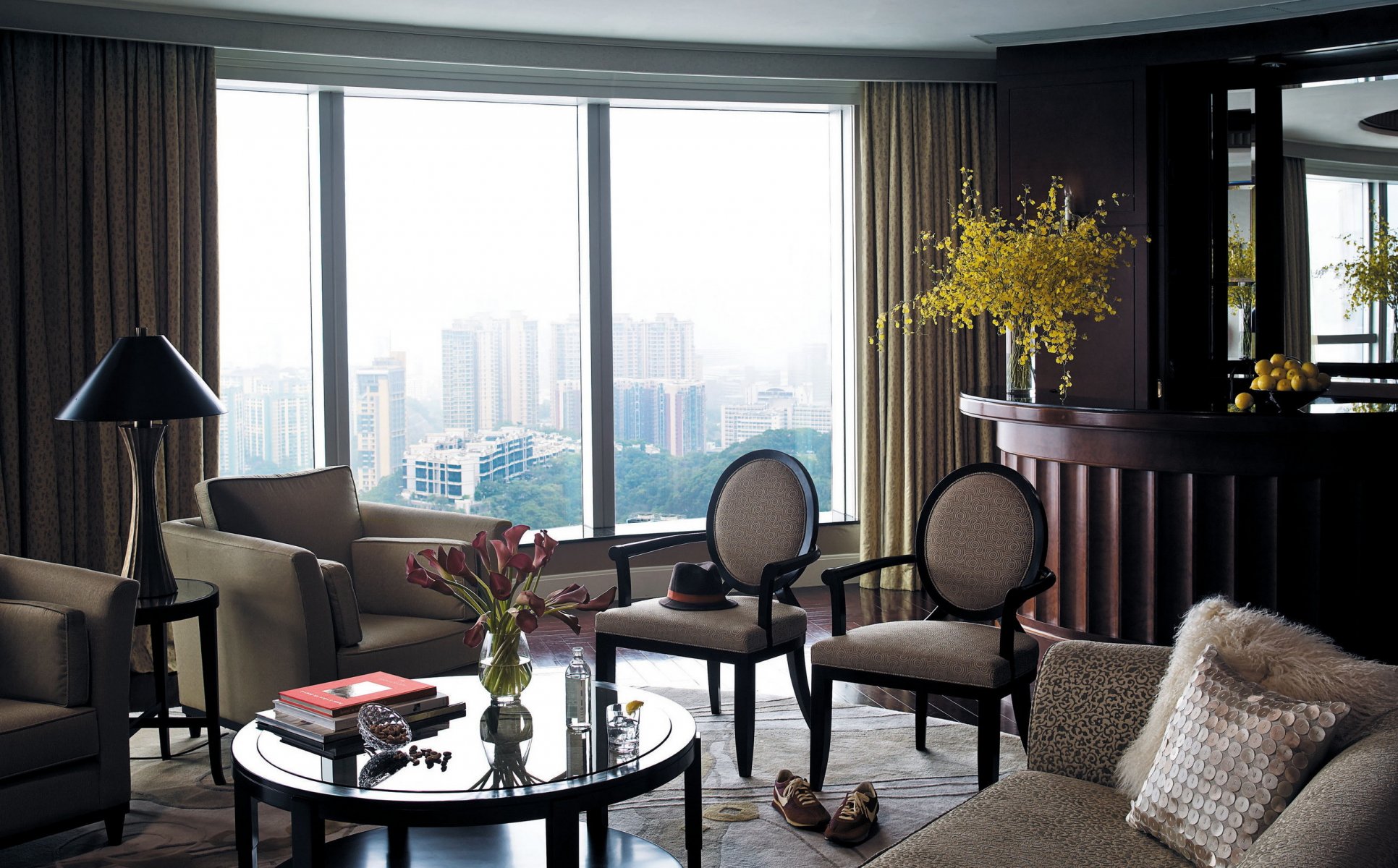 interior chairs window room design vase flower book