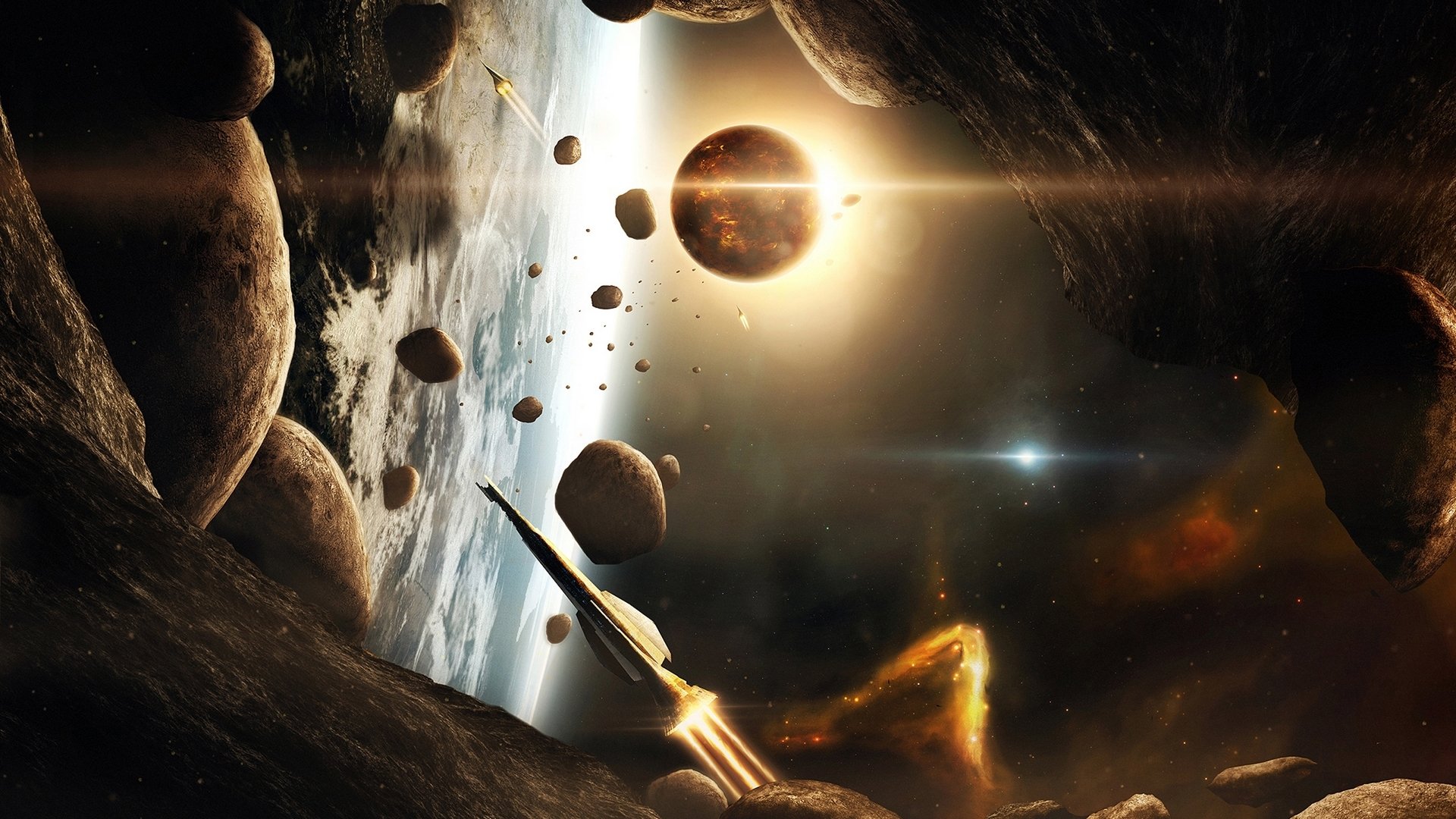 planet asteroids galaxie