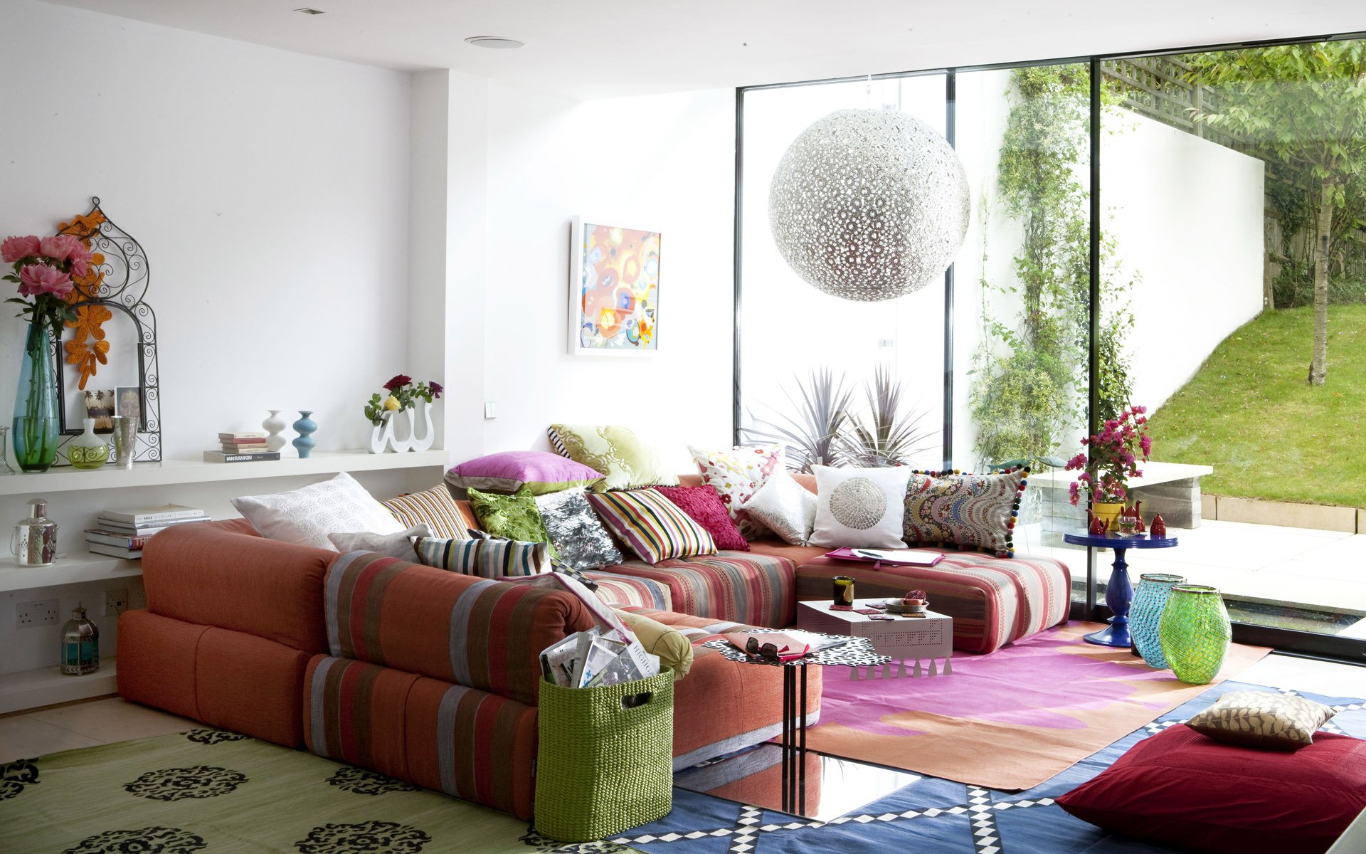 ports sofa light flowers happine