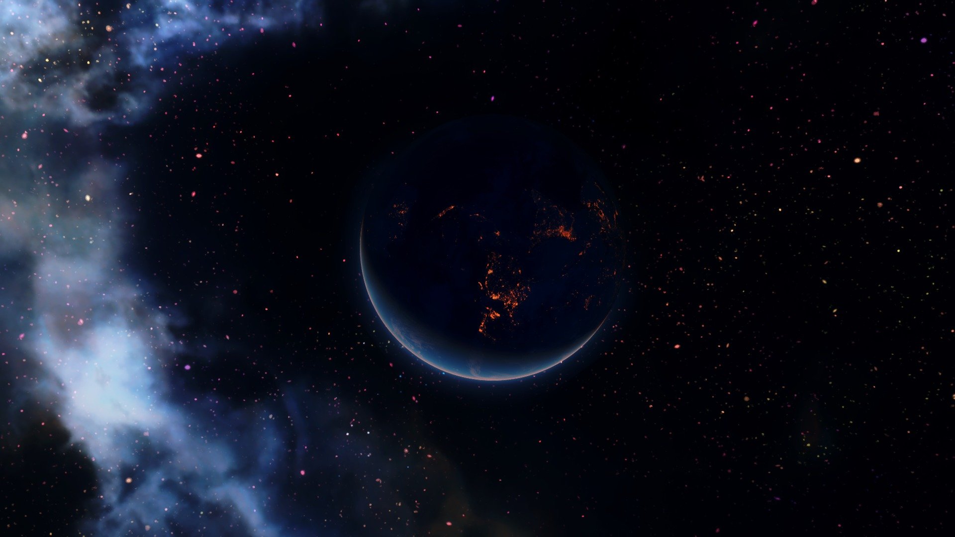planet background rendering