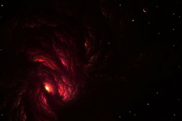 The black hole in space is fascinating