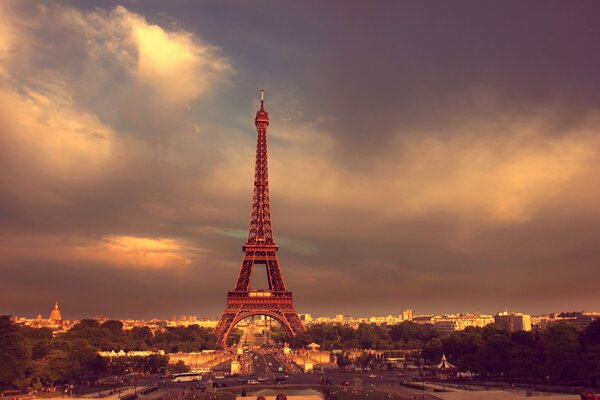 View of the Eiffel Tower
