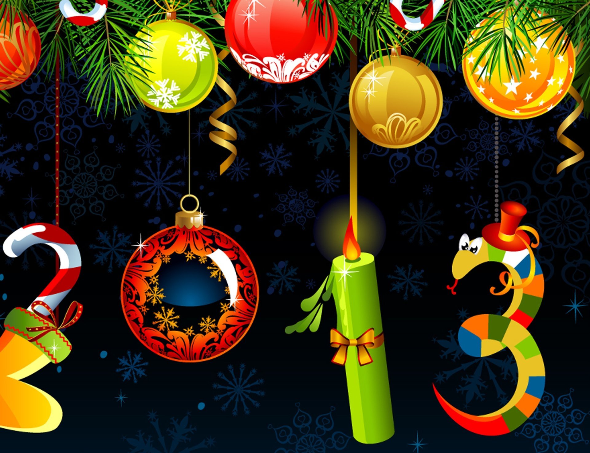 decoration new year holiday 2013 snowflakes christma