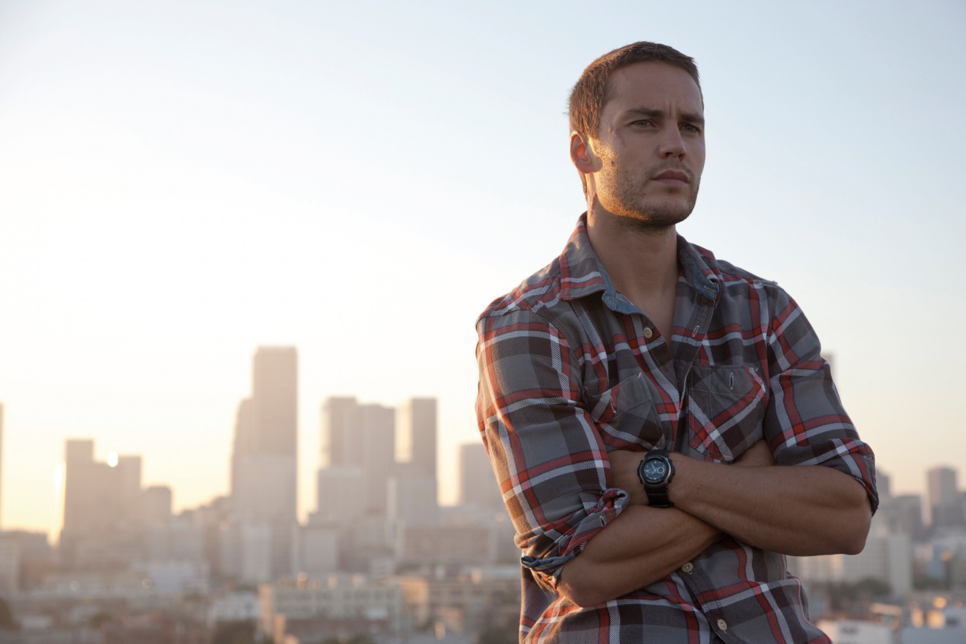 actor taylor kitsch t-shirt portrait