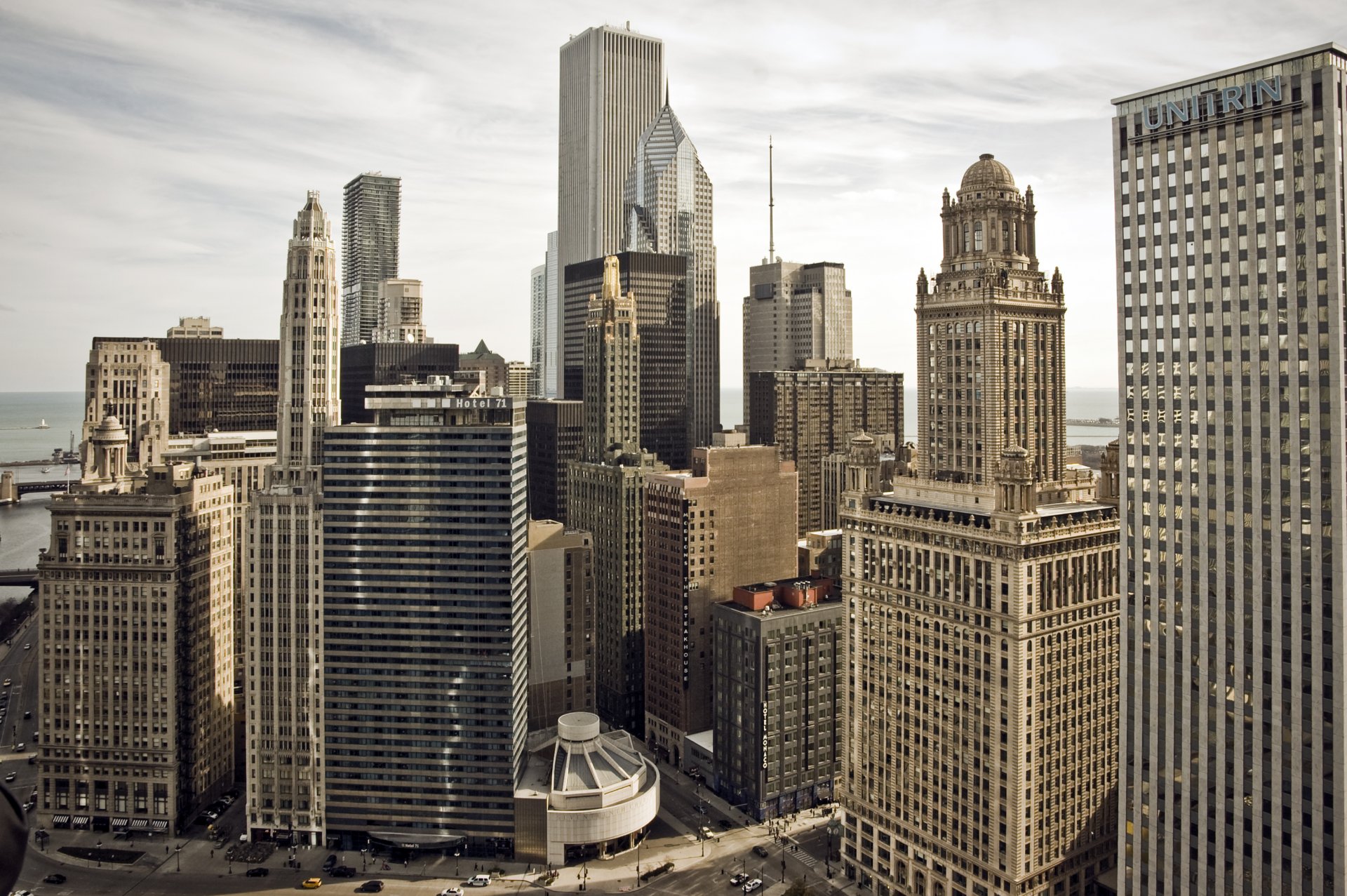 chicago illinois united states town skyscraper building