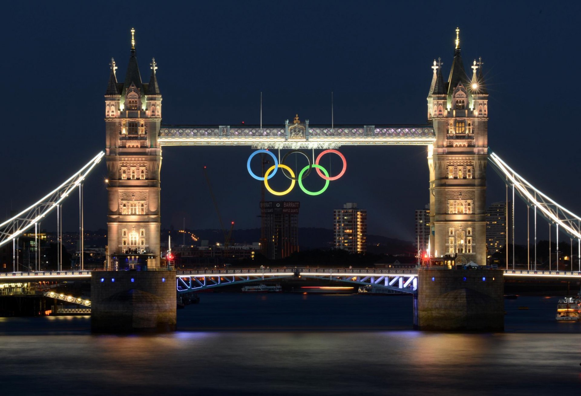 london river thames tower bridge bridge 2012 olympic game
