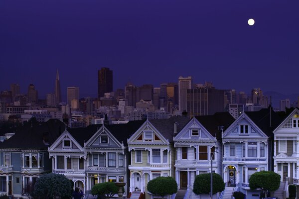 Night sky over San Francisco
