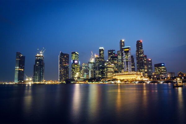 A magical view of Singapore s skyscrapers