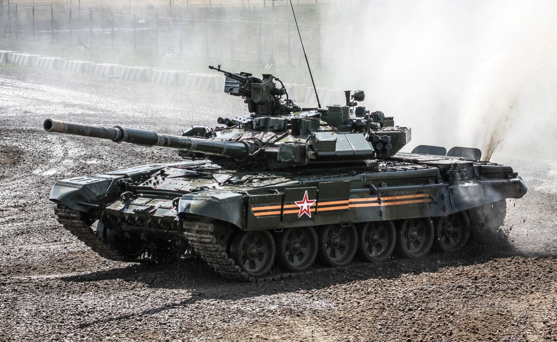 armored vehicles polygon dirt tank t-90
