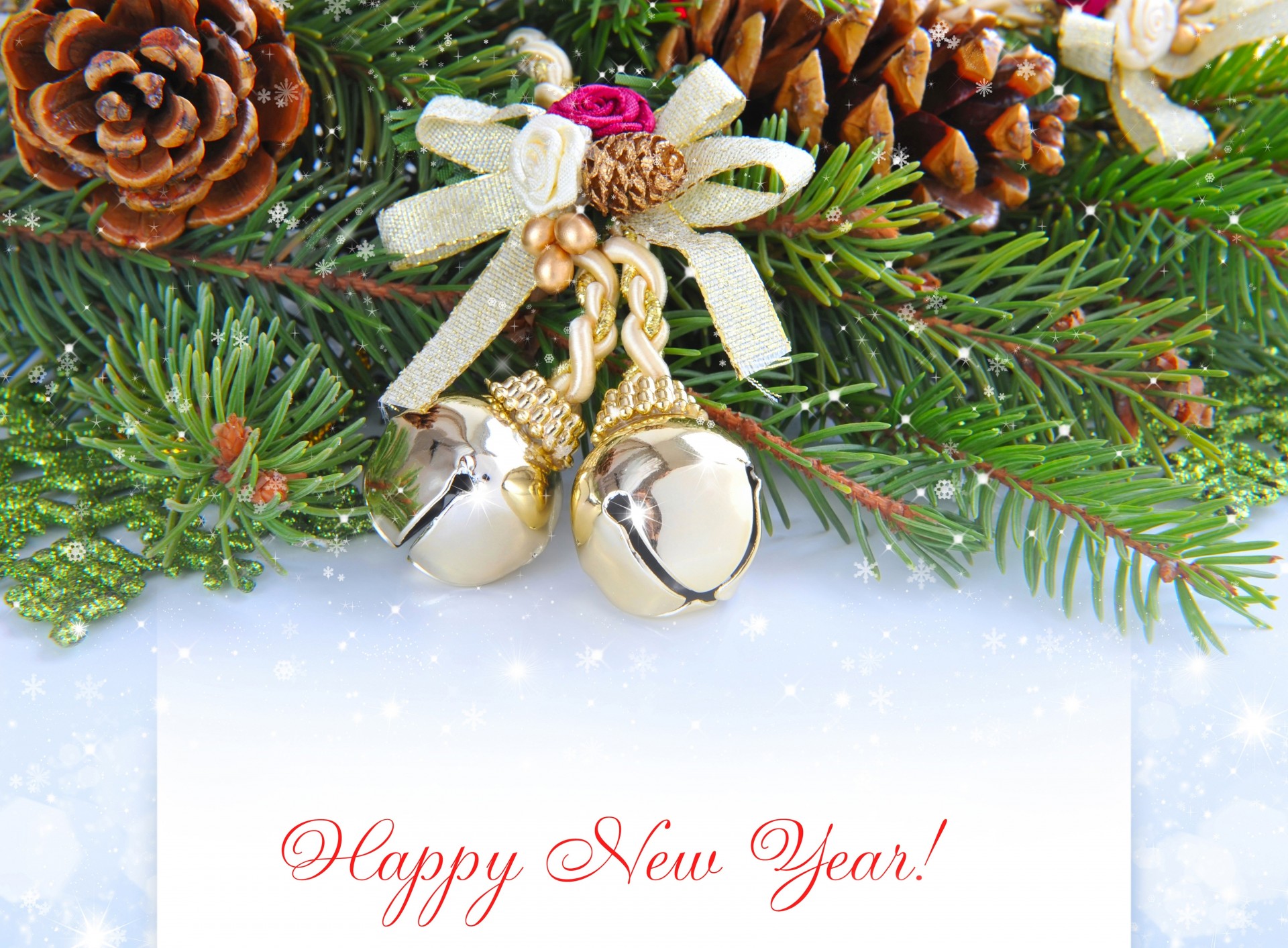 christmas tree new year branches christmas decoration gold plated desire cone