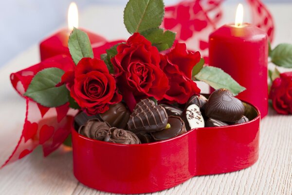 Festive candies instead of a bouquet