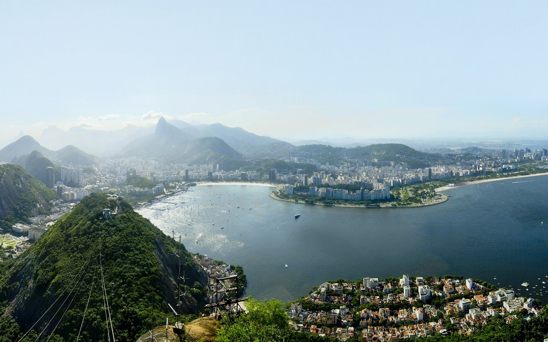 rio de janeiro rio de janeiro brazil bay ocean sity city skyscrapers skyscrapers traffic photos sky clouds wallpaper