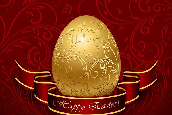 Happy Easter holiday greeting card
