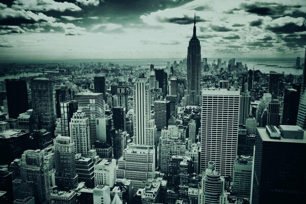 Black and white New York 1920 x1200