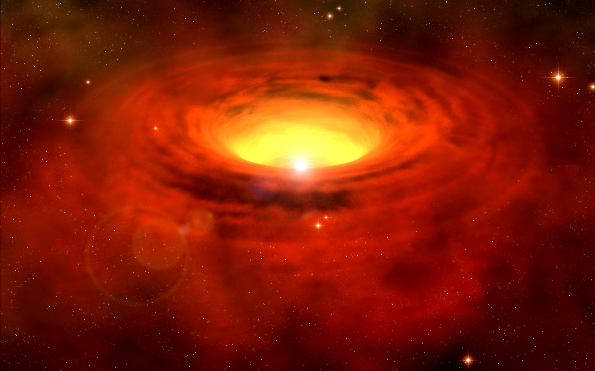 fire black hole yellow red fantastic power