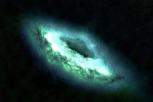 Mystical Blue Star Galaxy