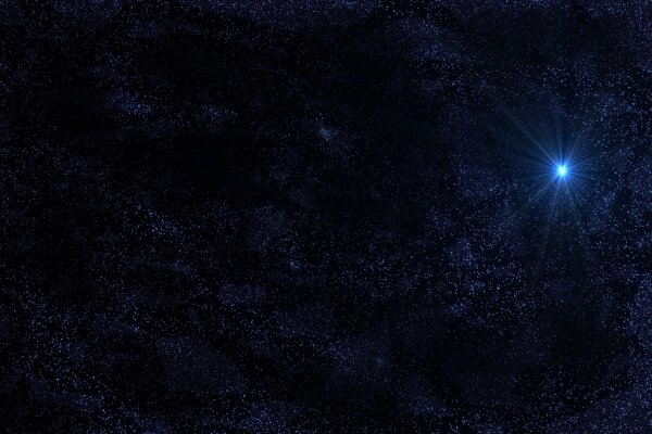 The glow of a star in stellar space