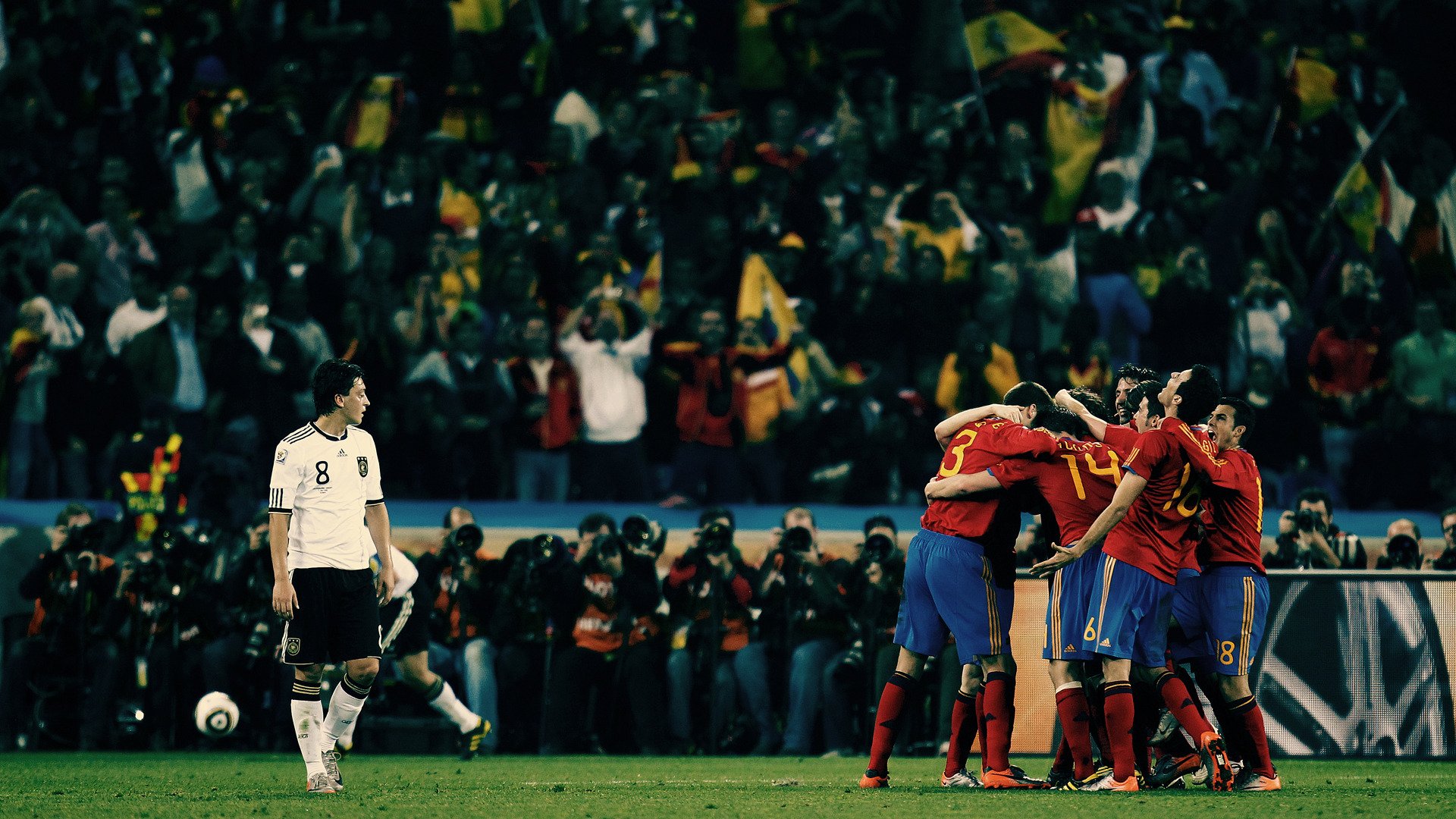 football sports team players man people spain germany spanish the germans victory goal happiness the field grass stadium sadne