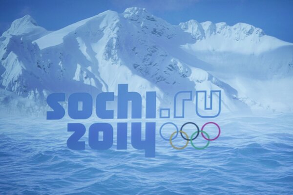 The emblem of the Olympic Games in Sochi in 2014
