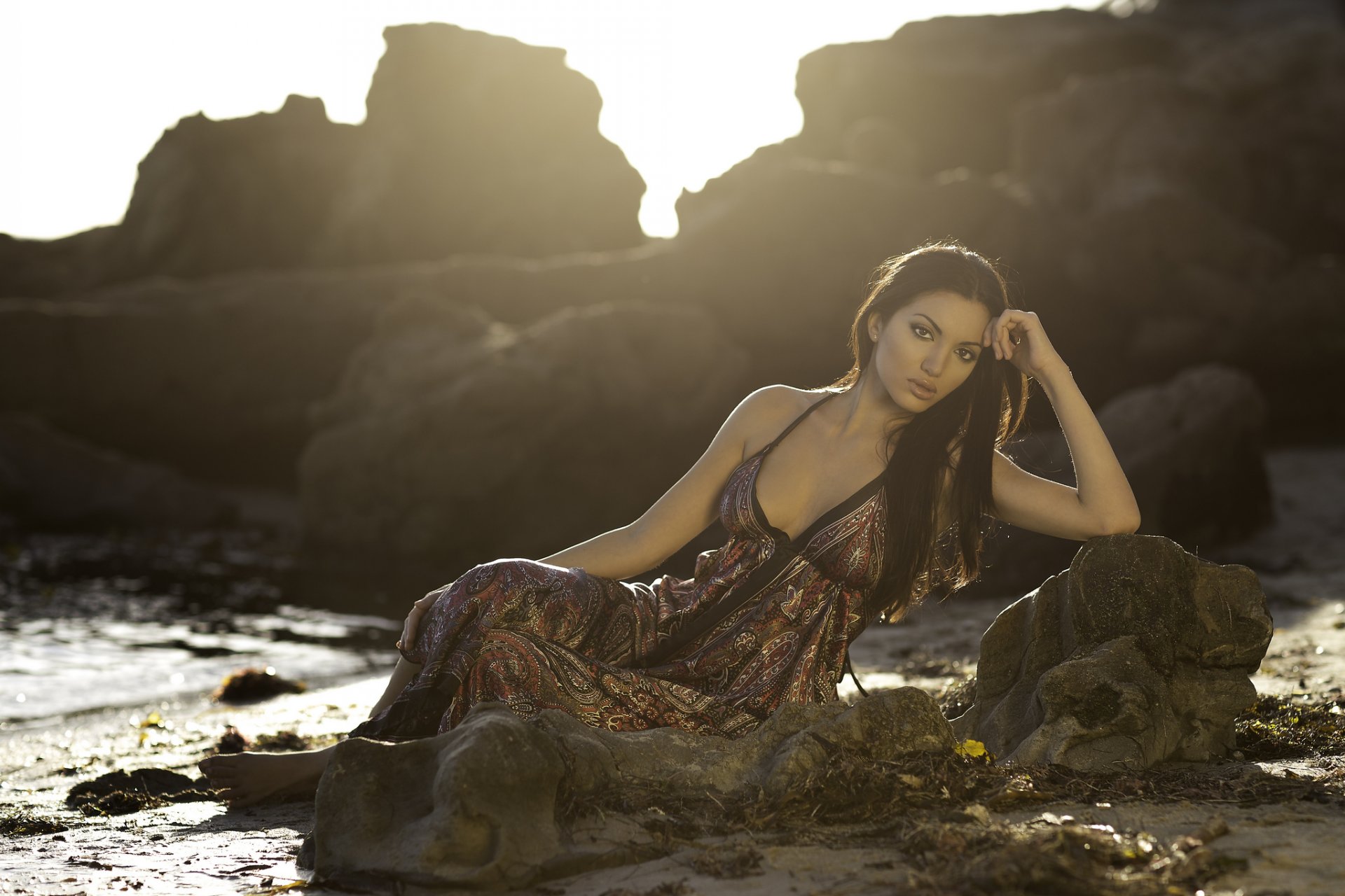 brittany dress coast beach stone