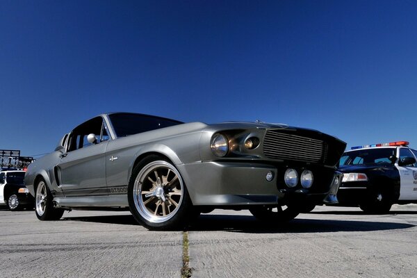 Ford Mustang retro car